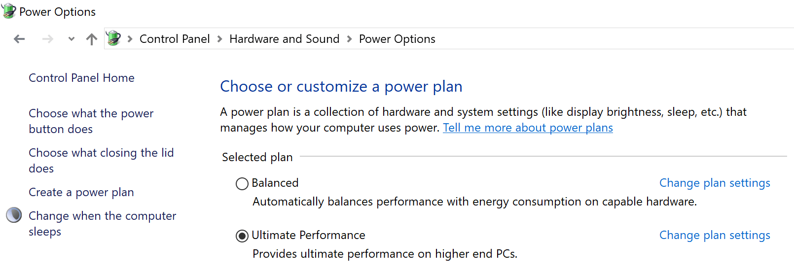 Windows 10 Pro Ultimate Performance