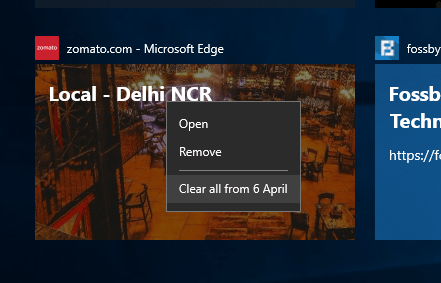 How To Use Windows 10 Timeline 3 Clear All Activities