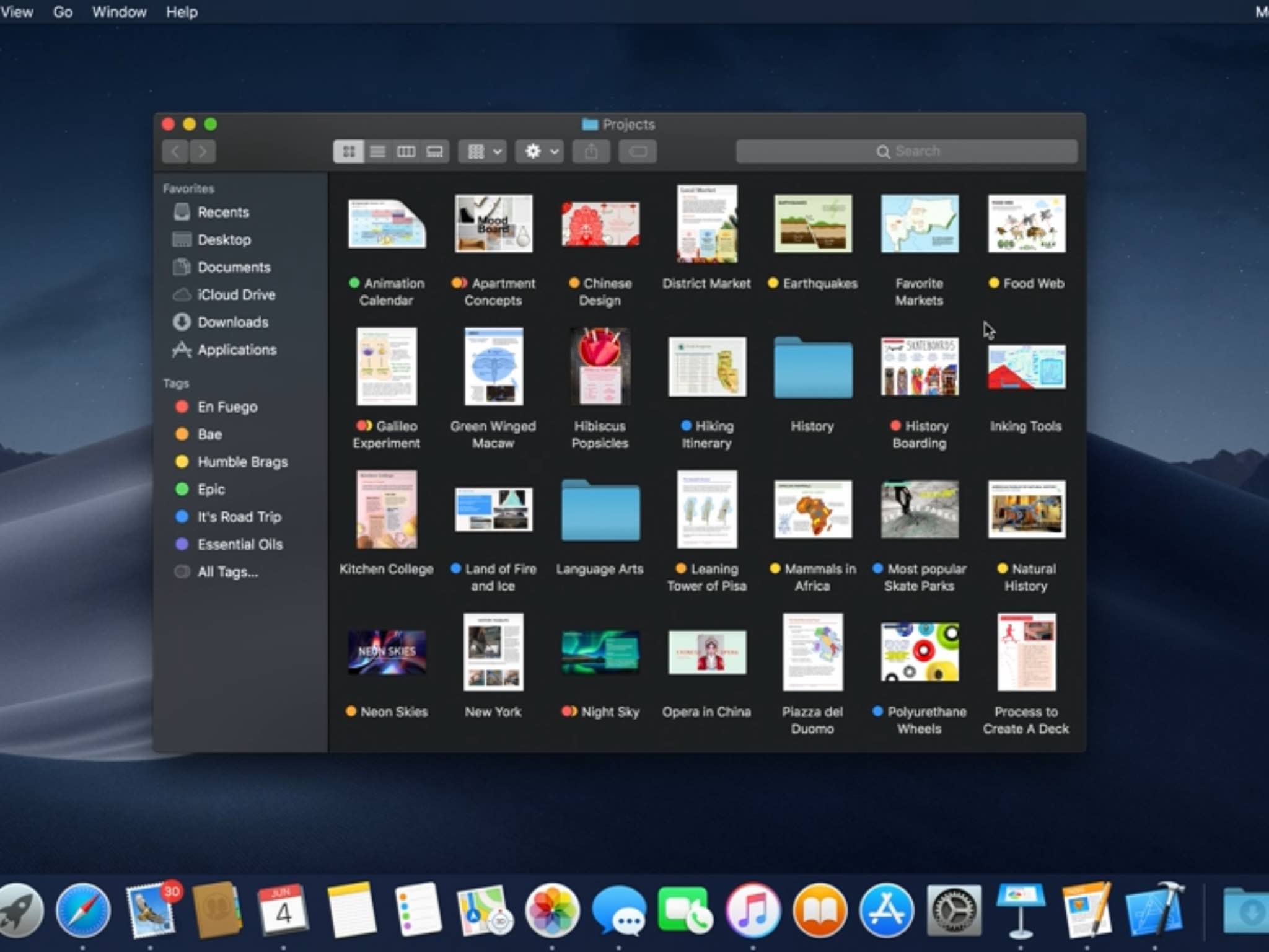 What is mac mojave dark mode porstart