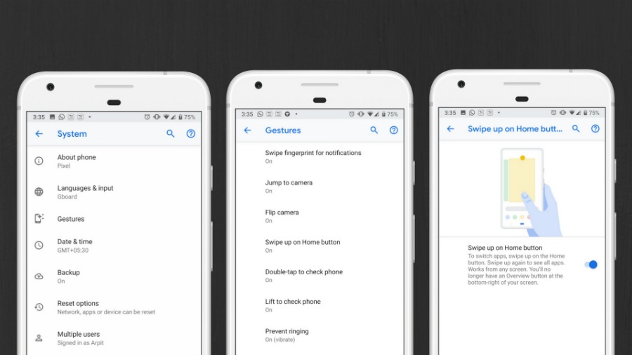 How to enable Navigation gestures