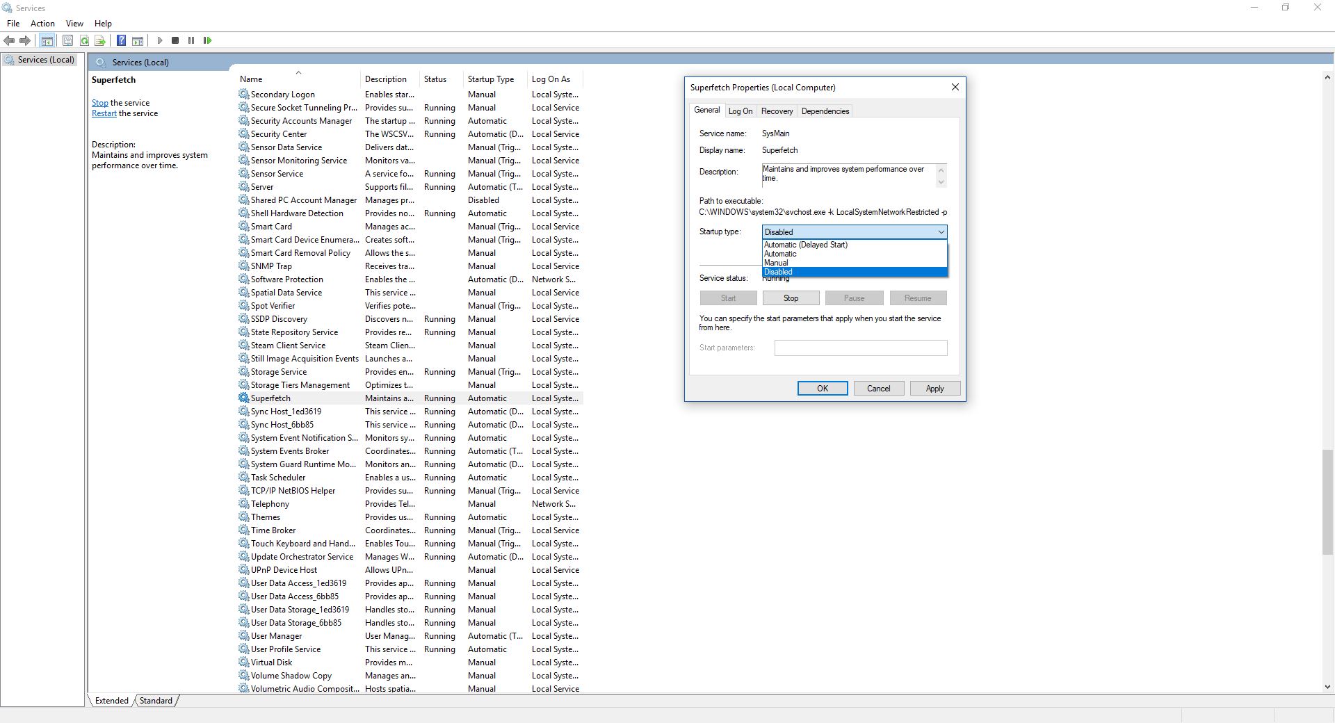 What Is Service Host SuperFetch [100 Disk Usage in Windows 10]