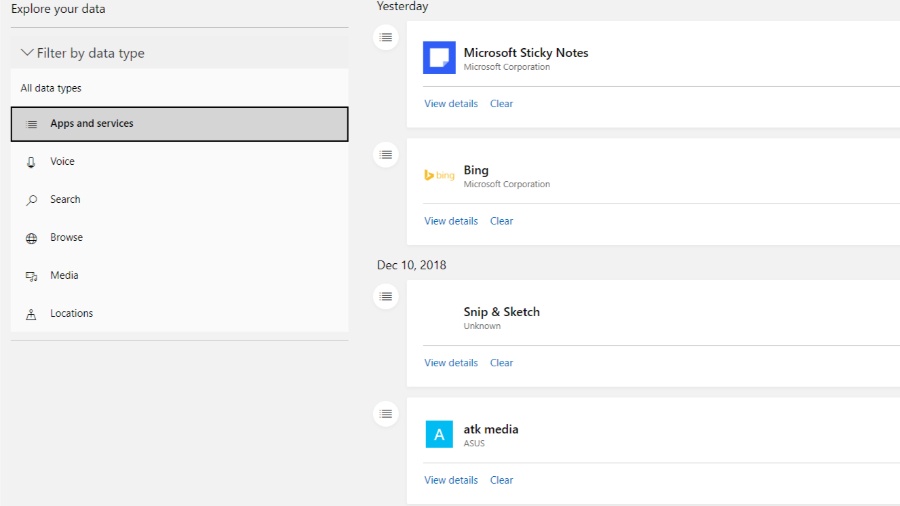 Windows Activity Tracking