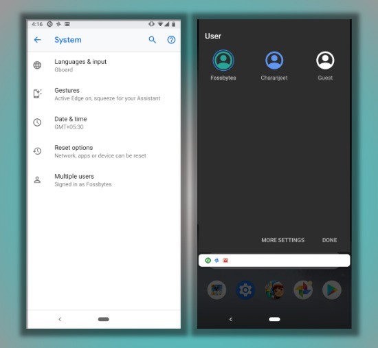 Android Features Not on iPhone 2 Multiple Users