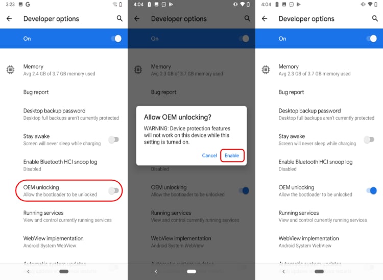How to Enable Android Developer Options, USB Debugging & OEM Unlock