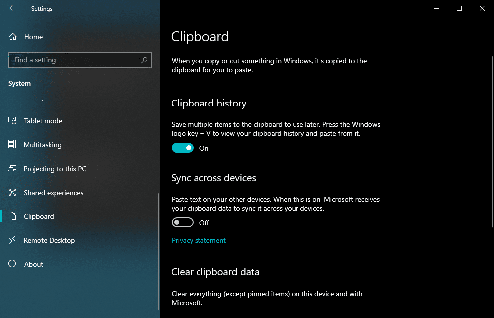 How To Sync Your Windows 10 Clipboard History With Another PC?