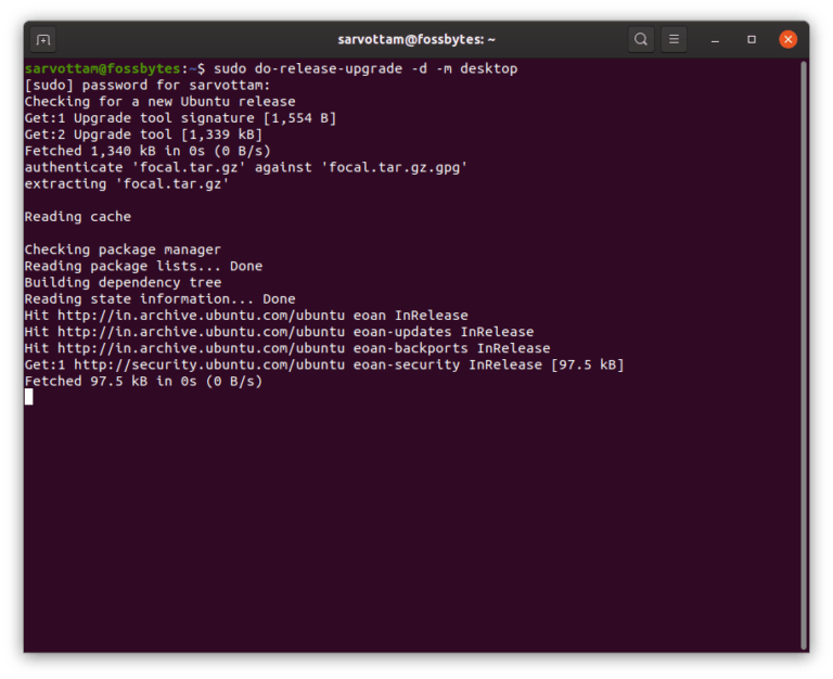 How To Upgrade Ubuntu From Command Line Terminal?