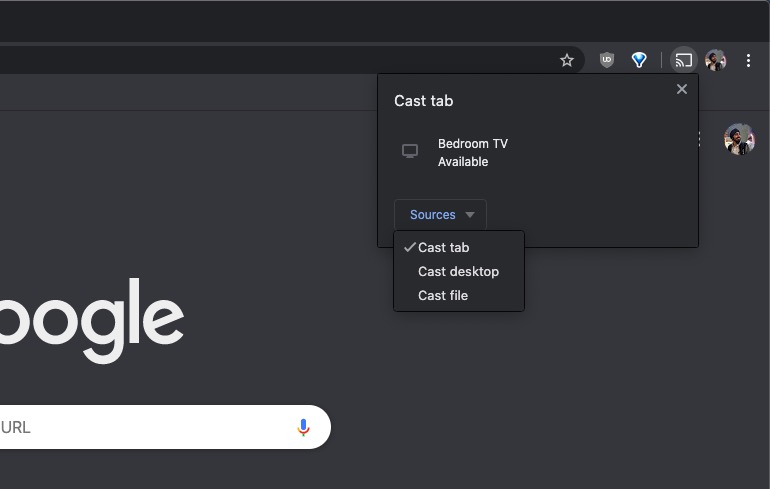 Chromecast mac cast tab