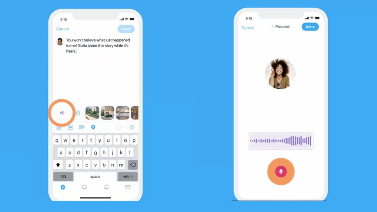 Twitter voice feature live