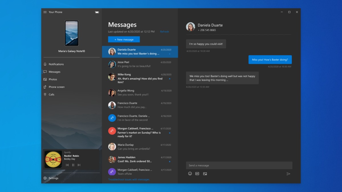 Your Phone Android Music Control