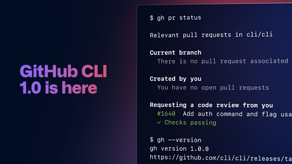 GitHub CLI 1.0 Brings GitHub Directly To Your Terminal