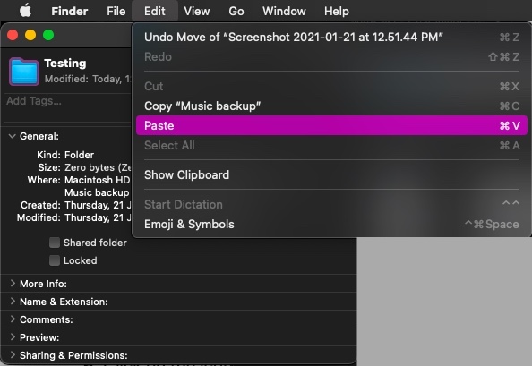 paste mac folder icon