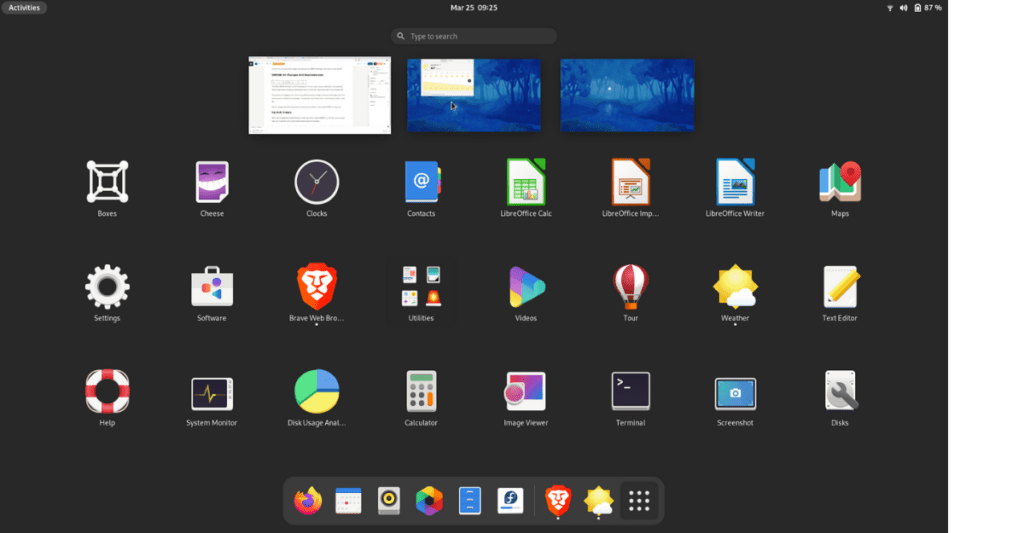 GNOME 40 Features Overview In Fedora 34 Beta â€