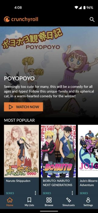 crunchyroll streaming app