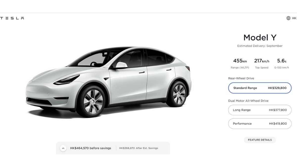 Tesla Model Y Gets An Additional And Affordable Variant In Hong Kong