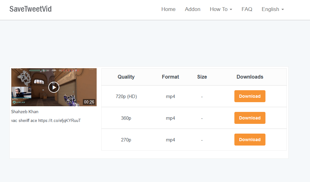 twitter video resolutions