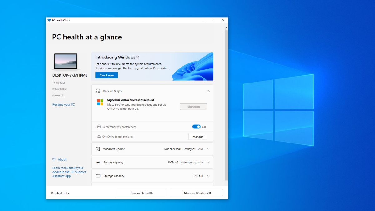 Windows 10 users get PC Health Check app for diagnostics and.
