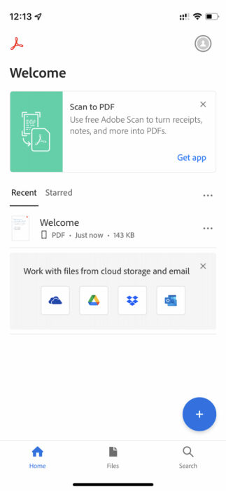 1. Adobe Acrobat reader for iPhone