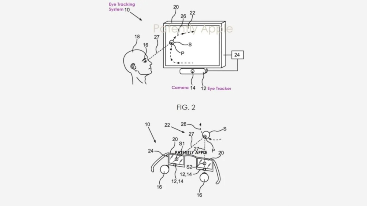 Apple Patent Eye Tracking