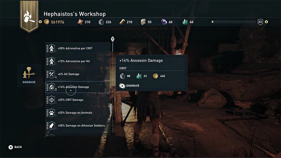 ac odyssey menu