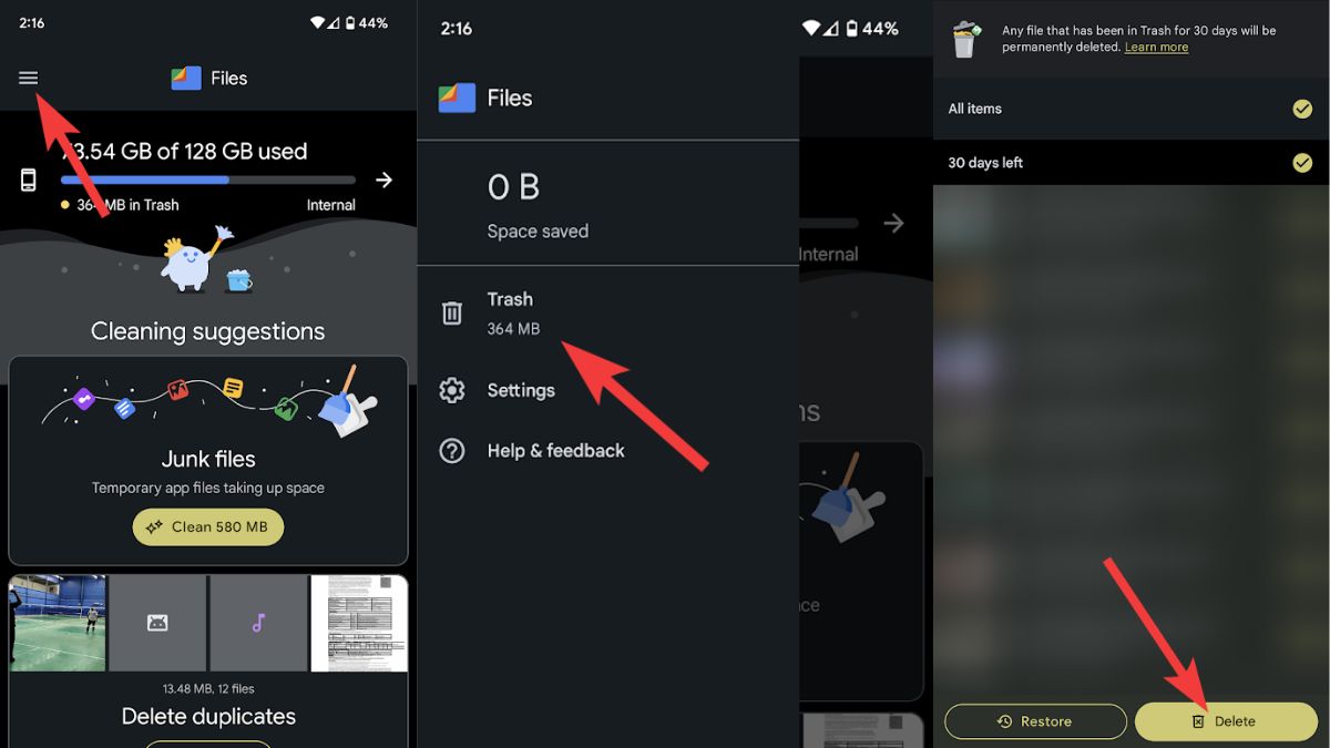 How To Empty Trash On Android? Fossbytes