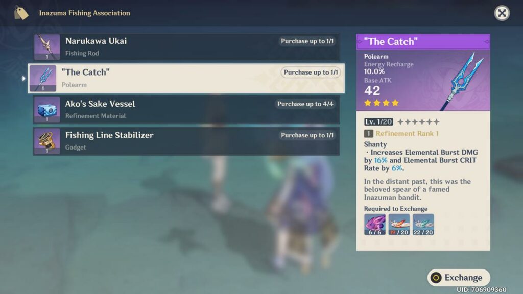 The Catch - Best F2P weapon for Raiden Shogun