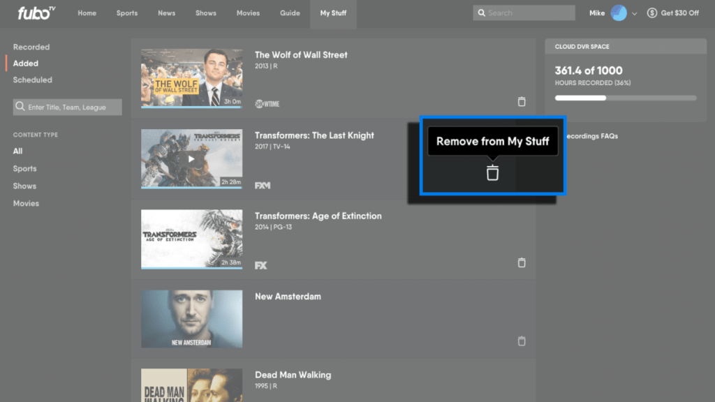 Here&rsquo;s Everything To Know About FuboTV&rsquo;s My Stuff Feature