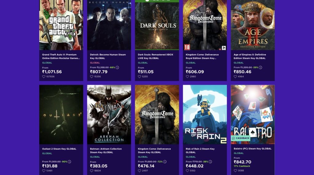 Games available on eneba