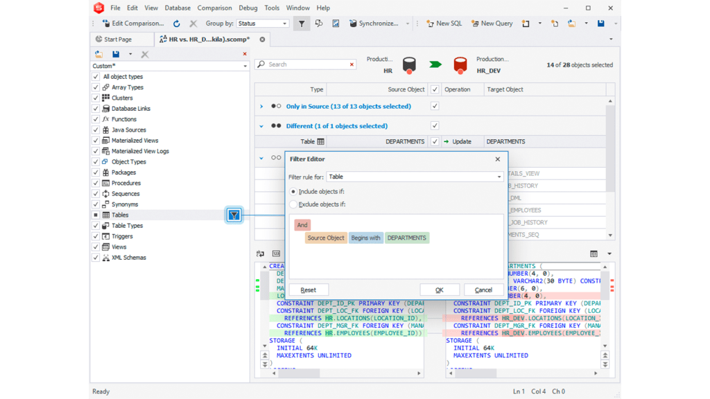Image of Filter editor