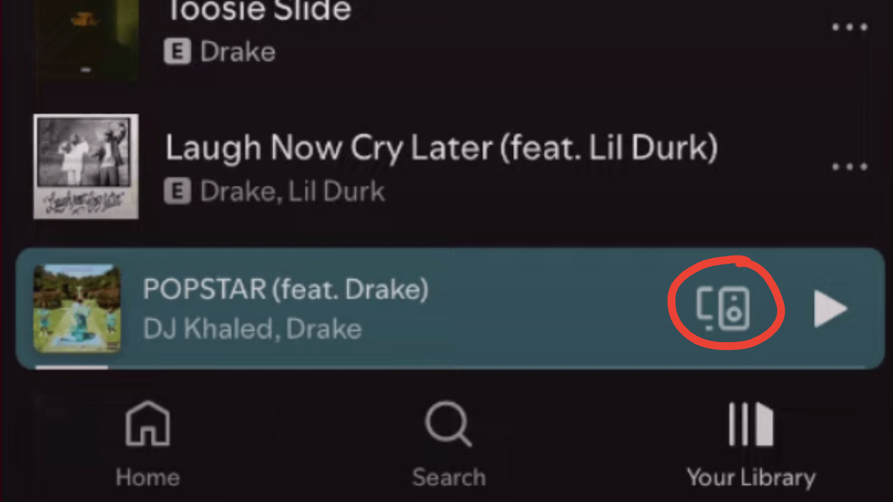 image to Tap the Speaker icon