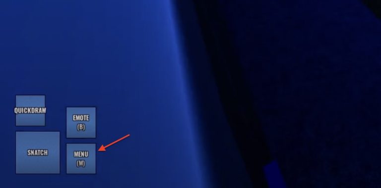 Image of the Menu button to redeem codes in LOCKED