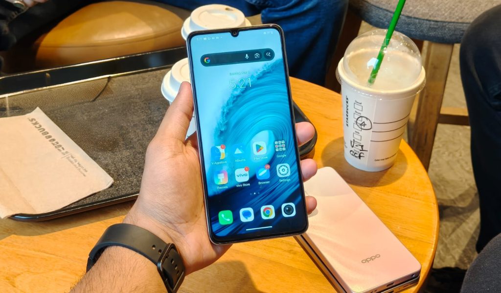 Image of the display on the vivo t4 lite