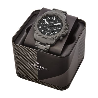 Limited Edition Curator Series Chronograph Black Stainless Steel Watch