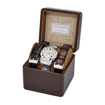 Grant Reversible Watch Box Set Fossil