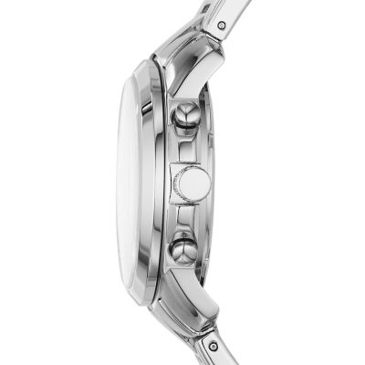 Grant Chronograph Stainless Steel Watch Box Set Fossil