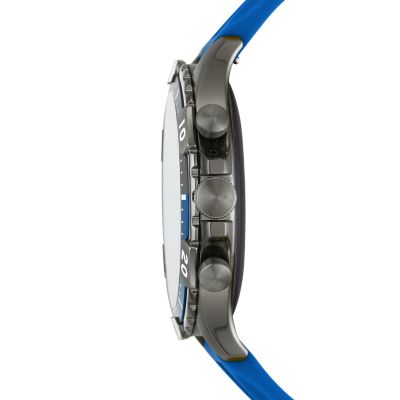 Gen 5 Smartwatch Garrett Hr Blue Silicone - Ftw4042 - Fossil