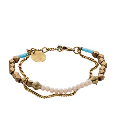 Fossil x Me to We TwoPiece Beaded Bracelet Fossil