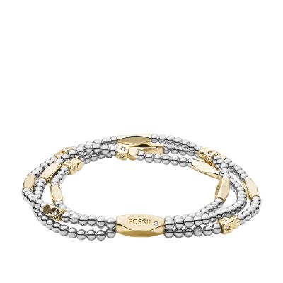 Damen Armband Bicolor Beaded Fossil