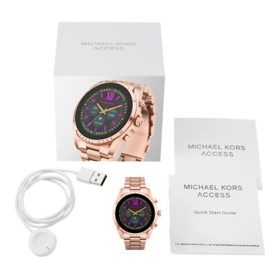 Michael Kors Gen 6 Bradshaw Rose Gold-Tone Stainless Steel Smartwatch - Mkt5133V - Watch Station