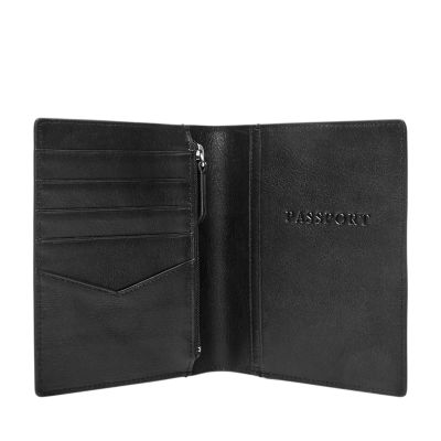 Leather RFID Passport Case Fossil