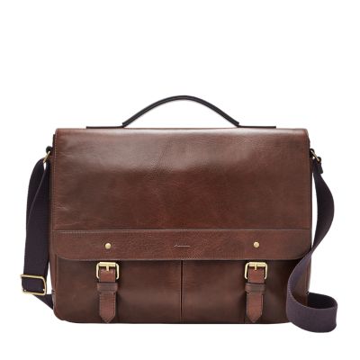 Men’s Fossil Cognac Leather Bag