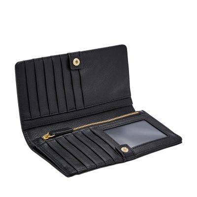 Mens Slim Wallets Fossil IUCN Water