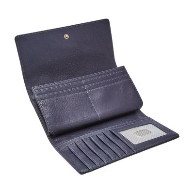 Logan RFID Flap Clutch Fossil
