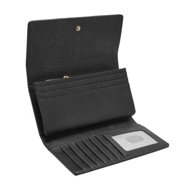 Logan RFID Flap Clutch Fossil