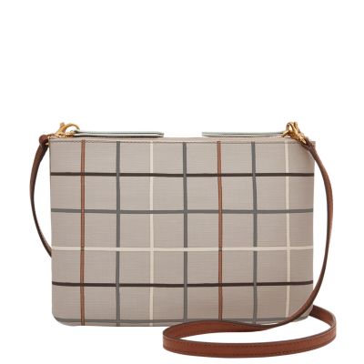 Fossil Women's Devon Crossbody Leather Cross Body Bag IUCN Water