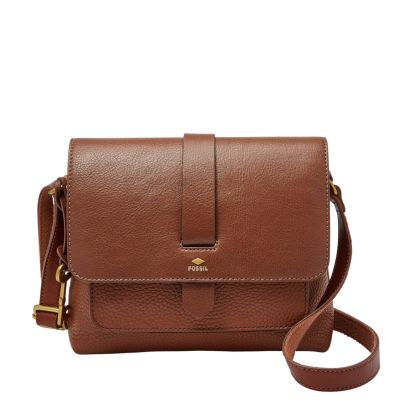 Fossil brown crossbody bag