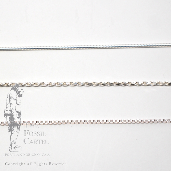 Sterling Silver Chains The Fossil Cartel