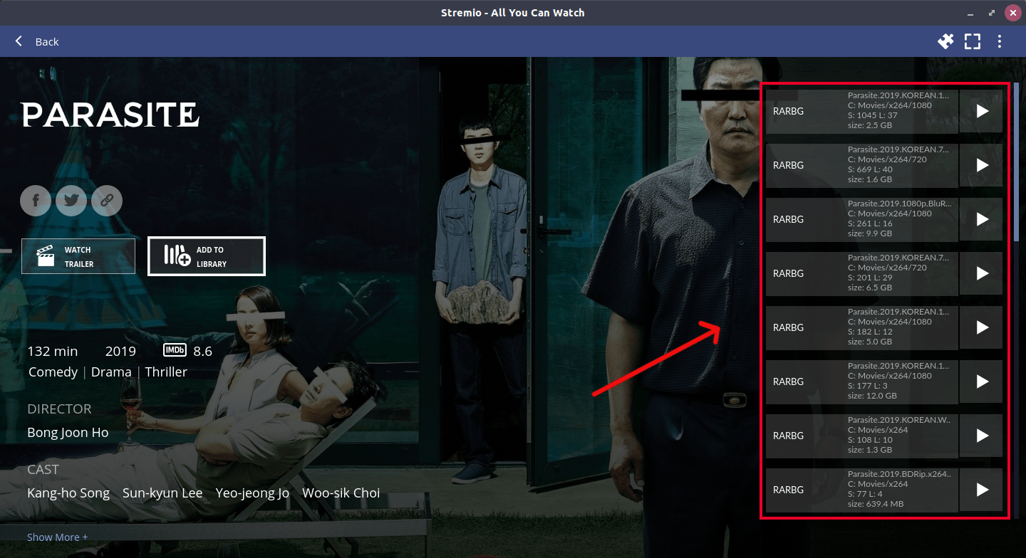 Watching Movies Stremio Linux