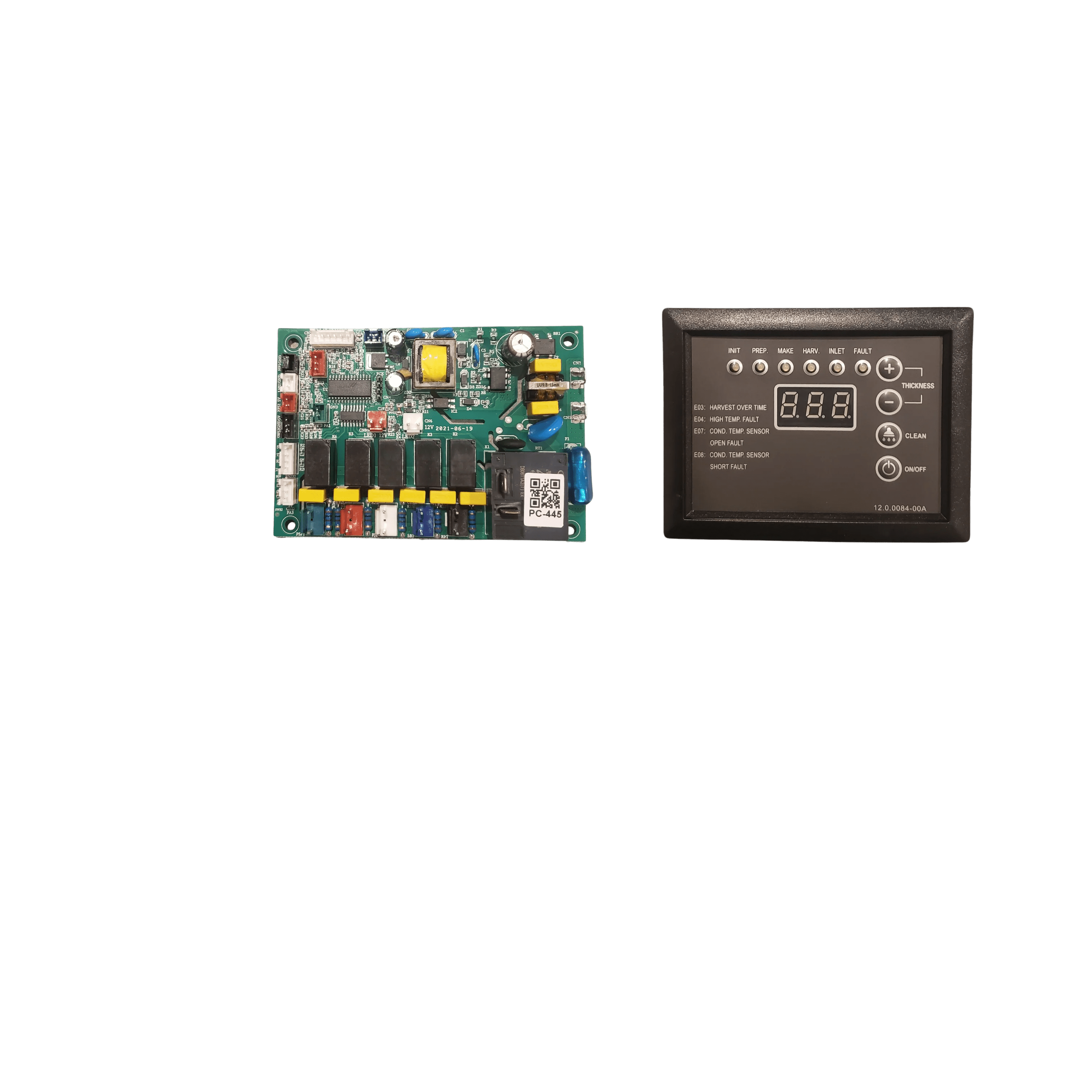 Circuit Board with Control Panel & Display for Undercounter Ice Machin