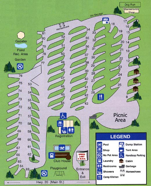 Directions Foster Lake RV Resort