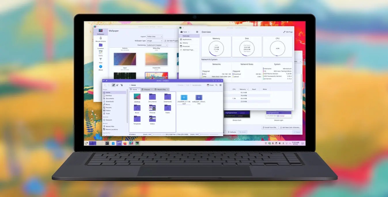KDE Plasma Desktop 5.25 Released with Multitouch Gestures Support